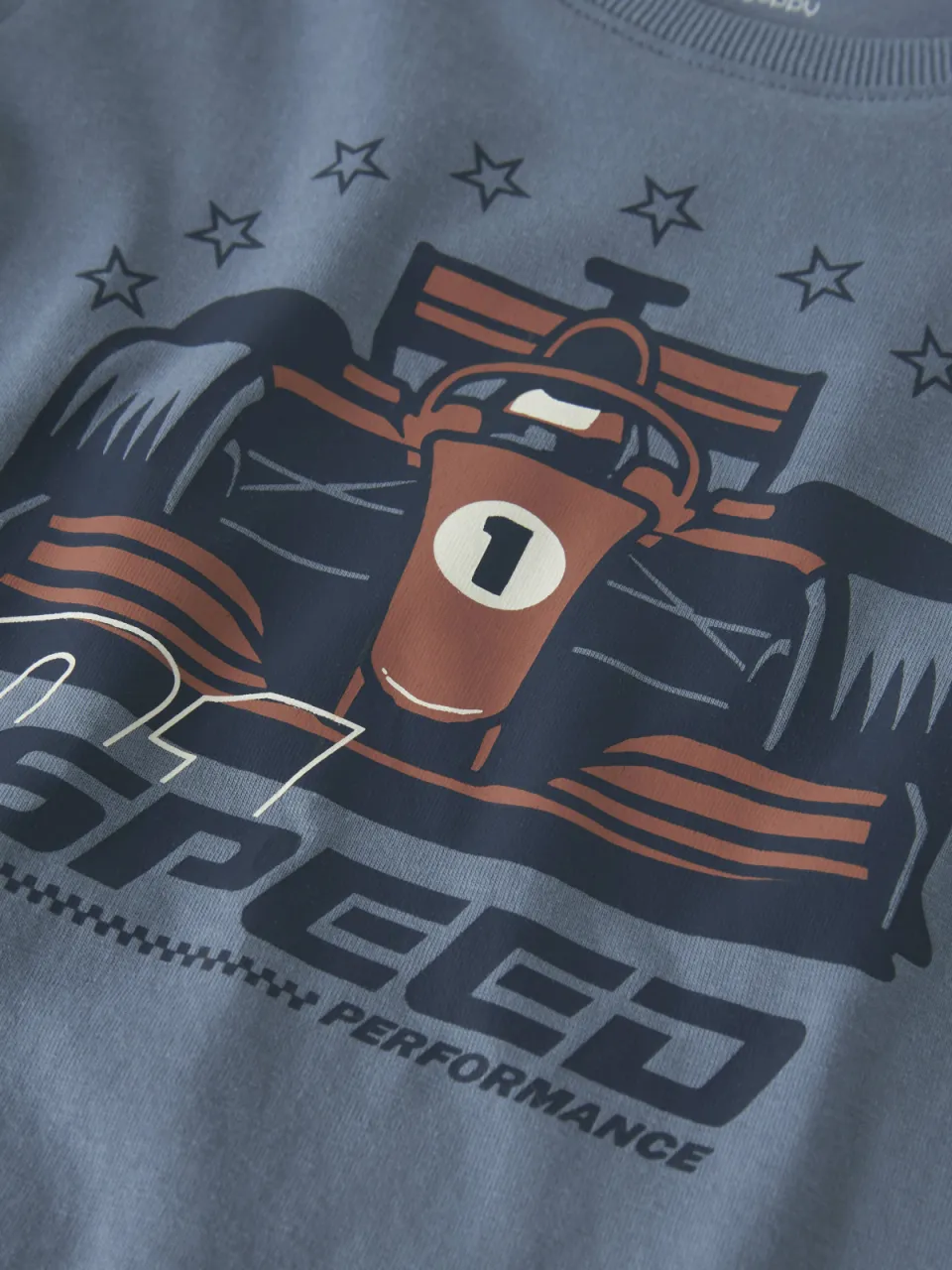 GUPPY MINI longsleeve met print blauw, foto 4