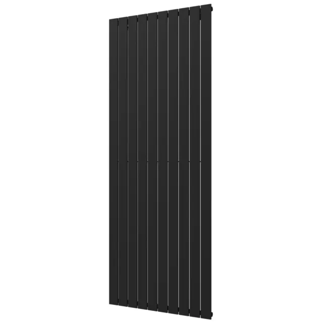 Plieger Designradiator Plieger Cavallino Retto Enkel 1666 Watt Middenaansluiting 200x75,4 cm Donkergrijs Structuur Donker Grijs