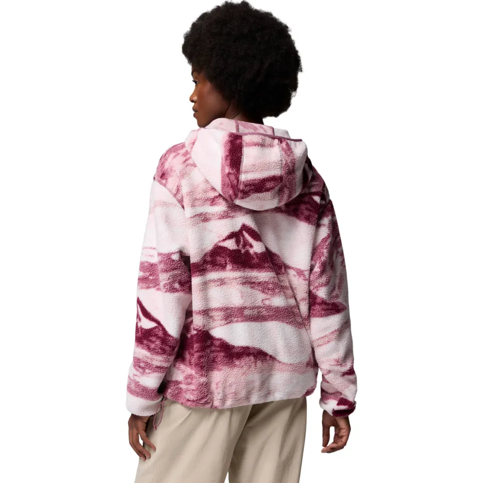 Columbia Helvetia™ II fleece hoodie - donkerood/wit/roze, foto 3