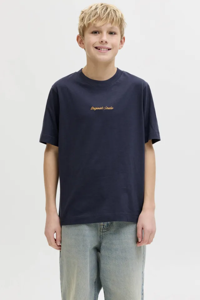 Jack & Jones T-shirt met tekst donkerblauw