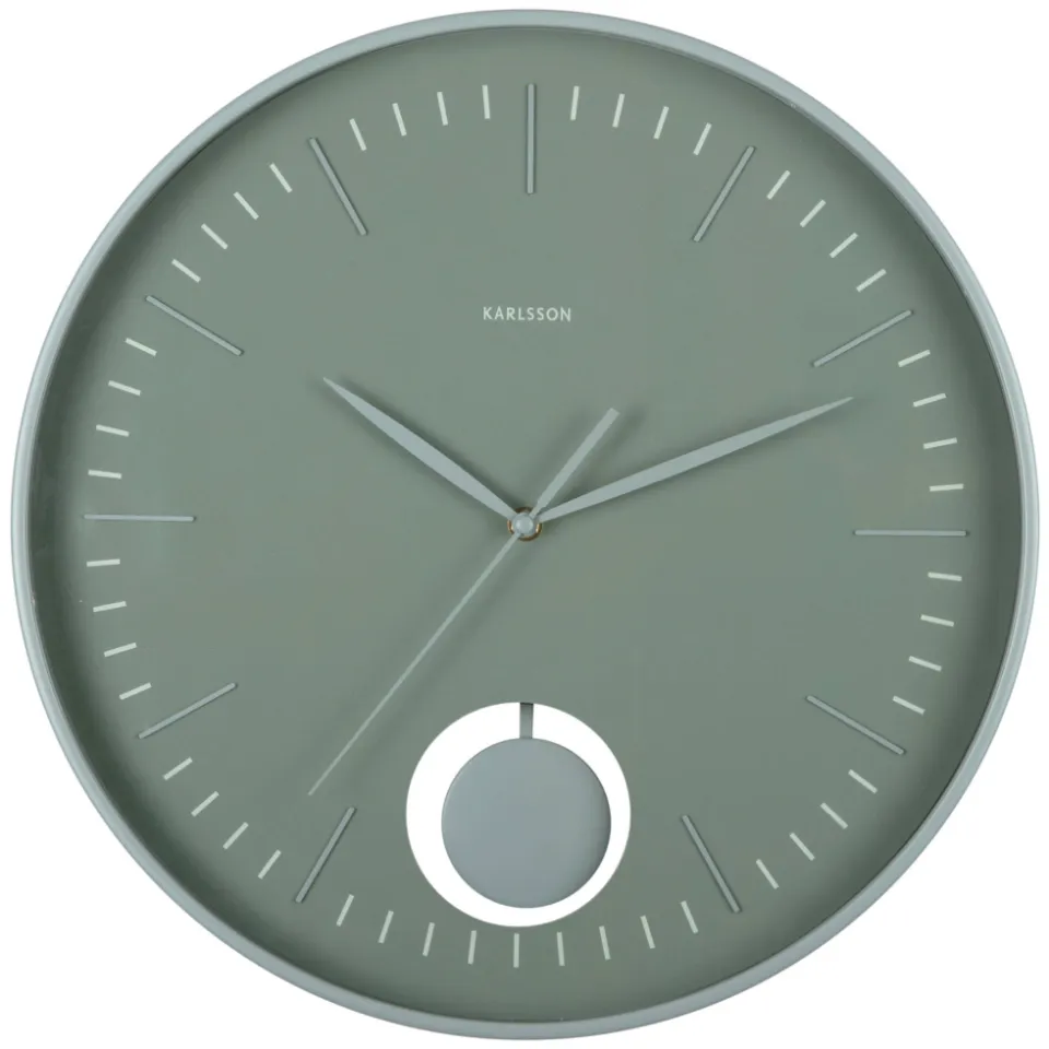 Karlsson Grato Pendulum wandklok jungle groen, foto 4