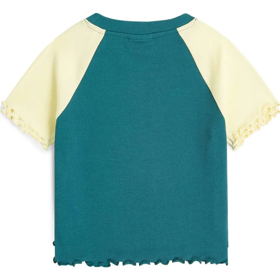 O'Neill colour-block rib t-shirt donkergroen donkergroen/lichtgeel, foto 3
