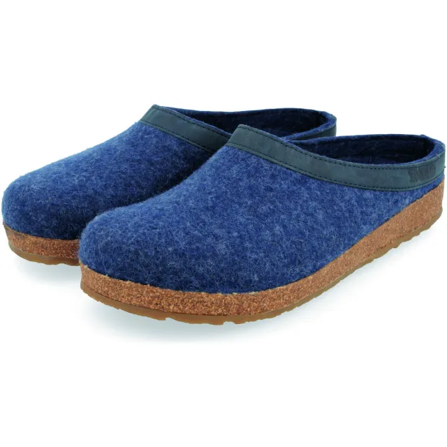 Haflinger Pantoffels Haflinger Grizzly Torben Blauw