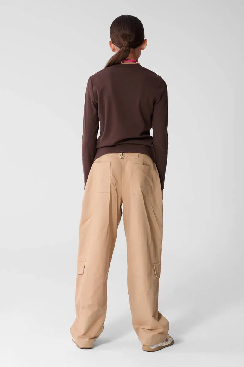 Shoeby longsleeve donkerbruin, foto 5