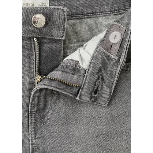 Mango Kids jeansshort grijs, foto 3