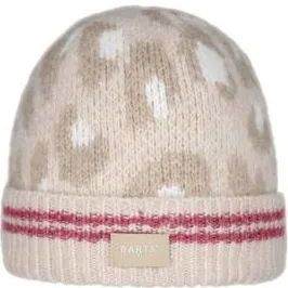 Barts muts met panterprint beige Meisjes Polyester Dierenprint