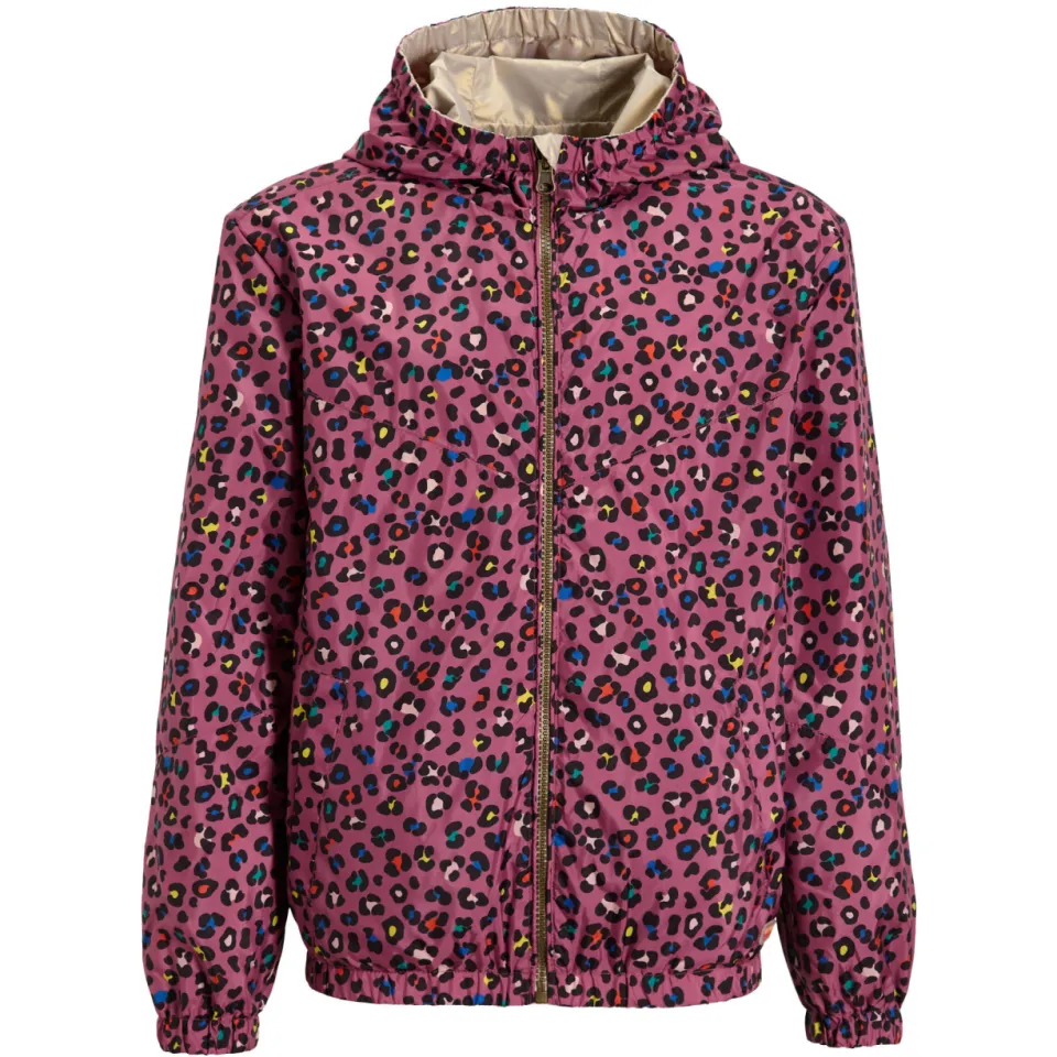 Orange Stars reversible jas panterprint goud, foto 2