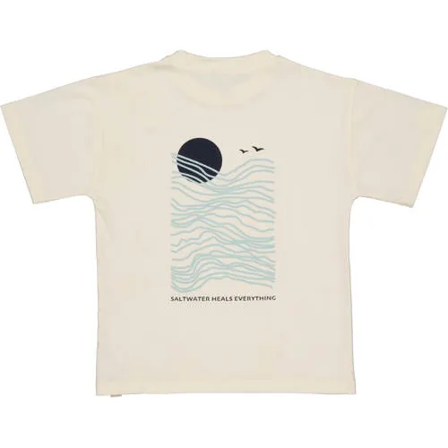 Levv Little t-shirt met backprint ecru, foto 4