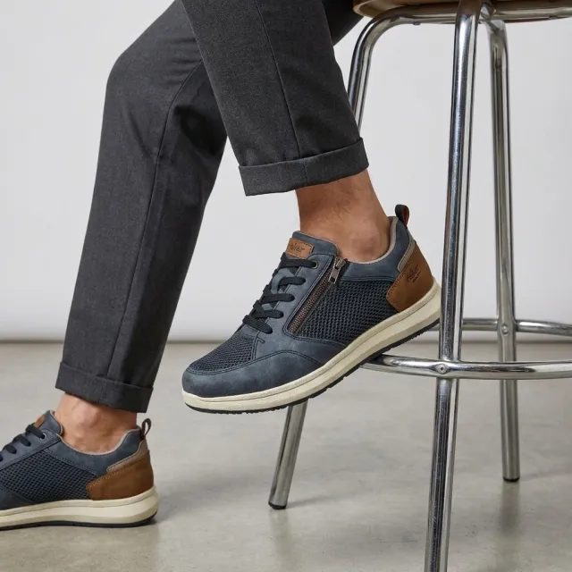 Rieker lage sneakers blauw
