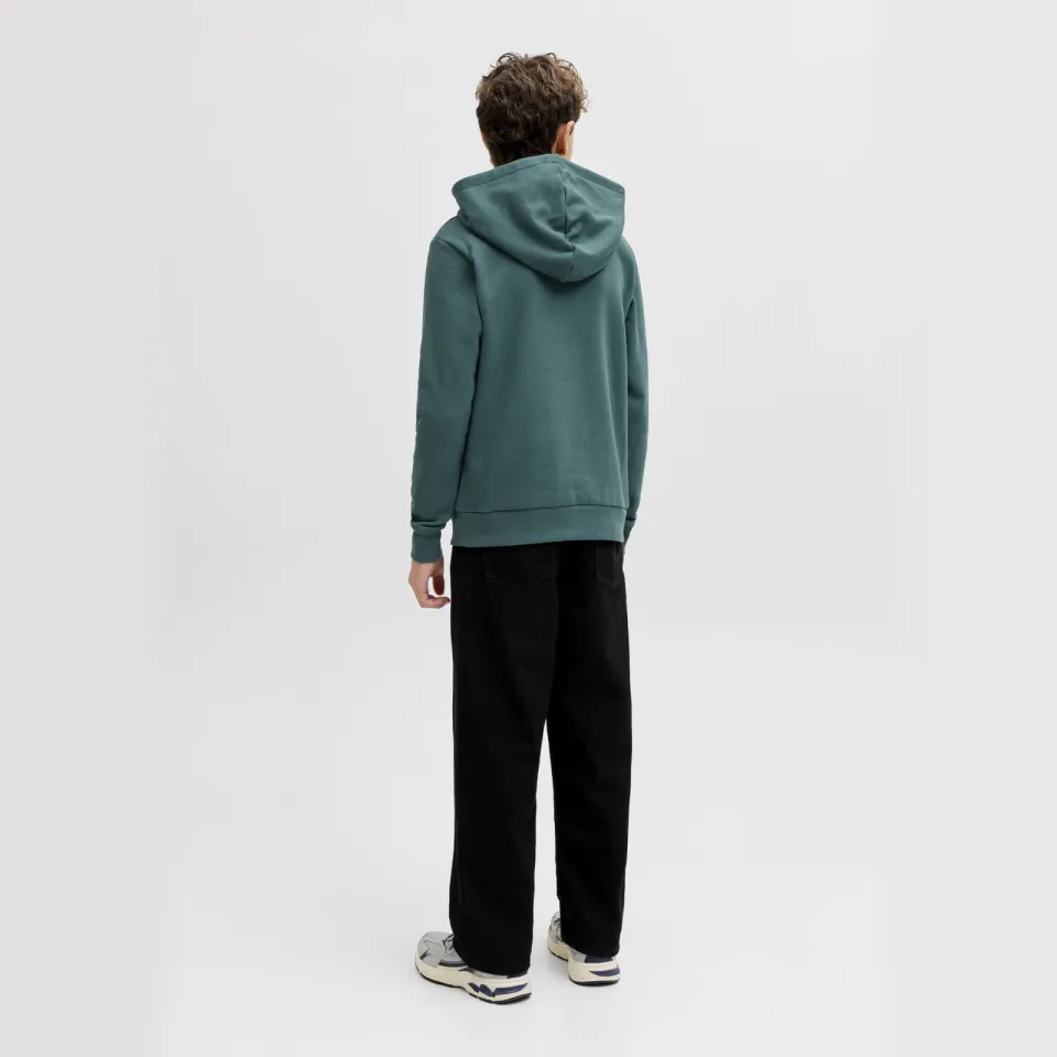Jack & Jones JUNIOR hoodie donkerblauw donkergroen, foto 3