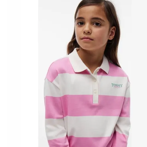 Tommy Hilfiger gestreepte polo - roze, foto 4