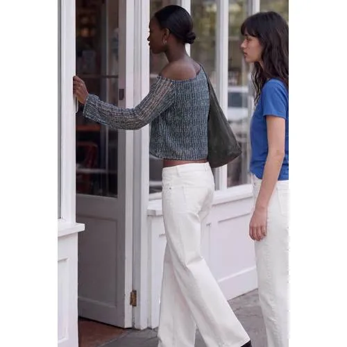 Mango blousetop blauw, foto 5