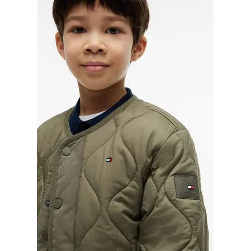 Tommy Hilfiger quilted tussenjas groen, foto 5