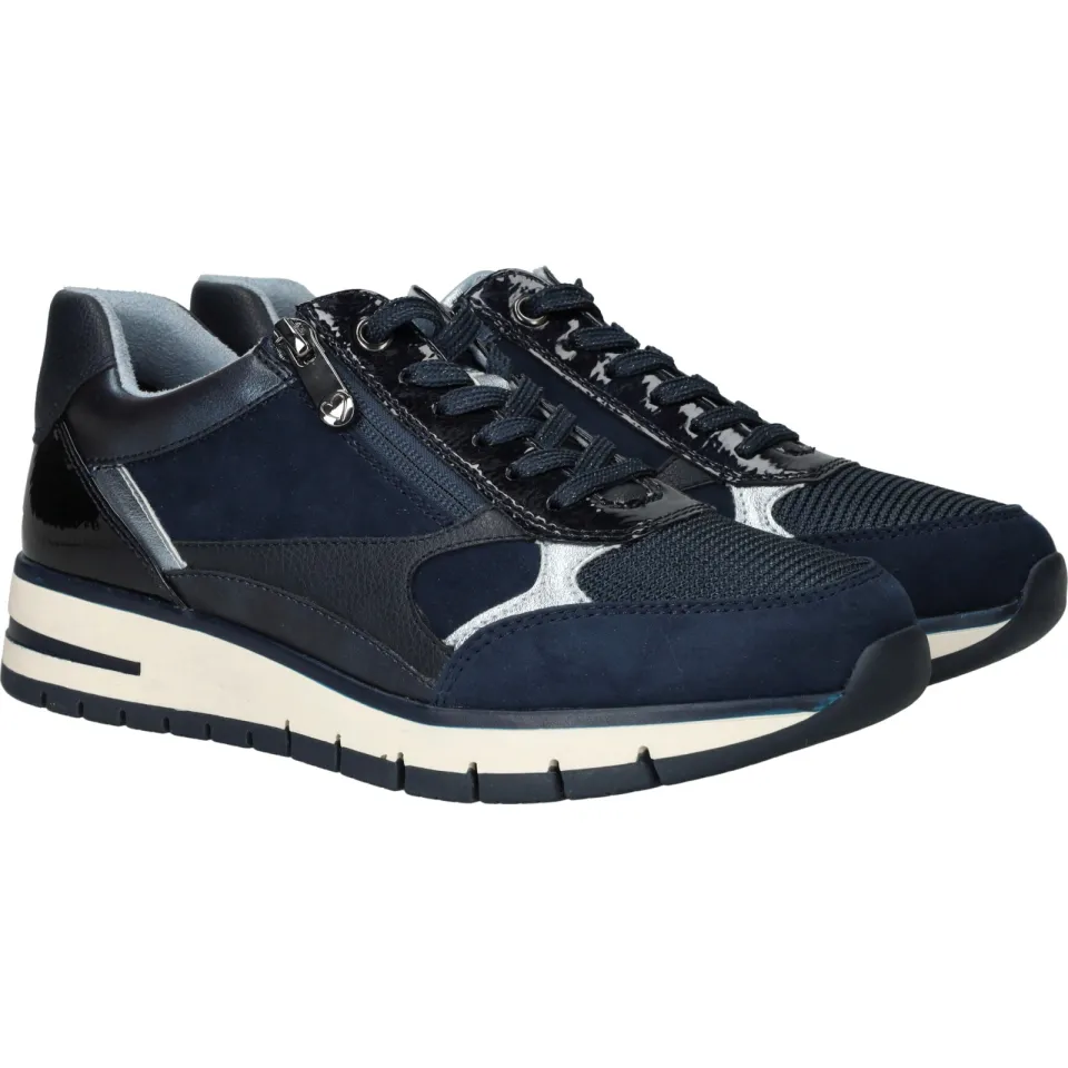 Marco Tozzi sneaker donkerblauw blauw, foto 3