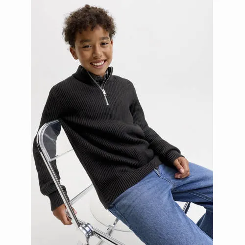 Jack & Jones JUNIOR gebreide schipperstrui - zwart, foto 3