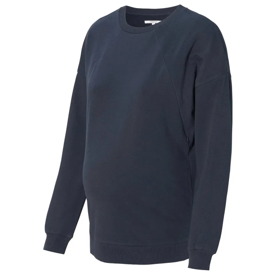 Noppies maternity zwangerschaps- en voedingssweater Lesy donkerblauw, foto 2