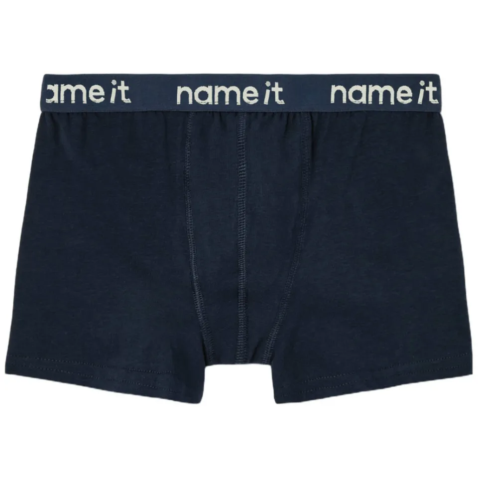 NAME IT NKMBOXER boxershort donkerblauw, grijs melange en zwart, foto 3