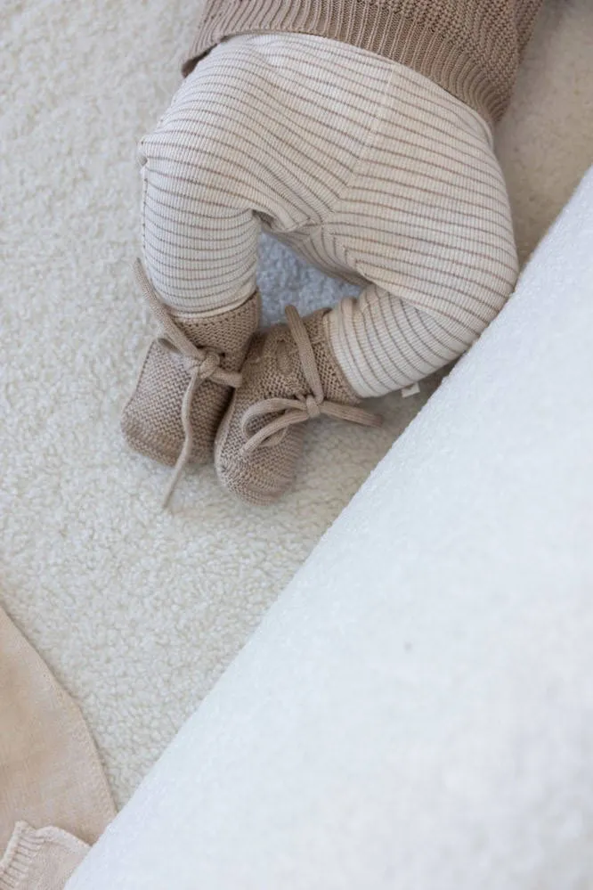 Feetje babybroek taupe gestreept, foto 7