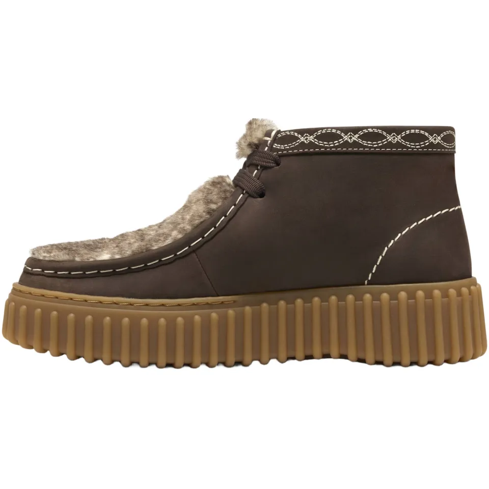 Clarks Torhill Moss suède veterboots - donkerbruin, foto 7