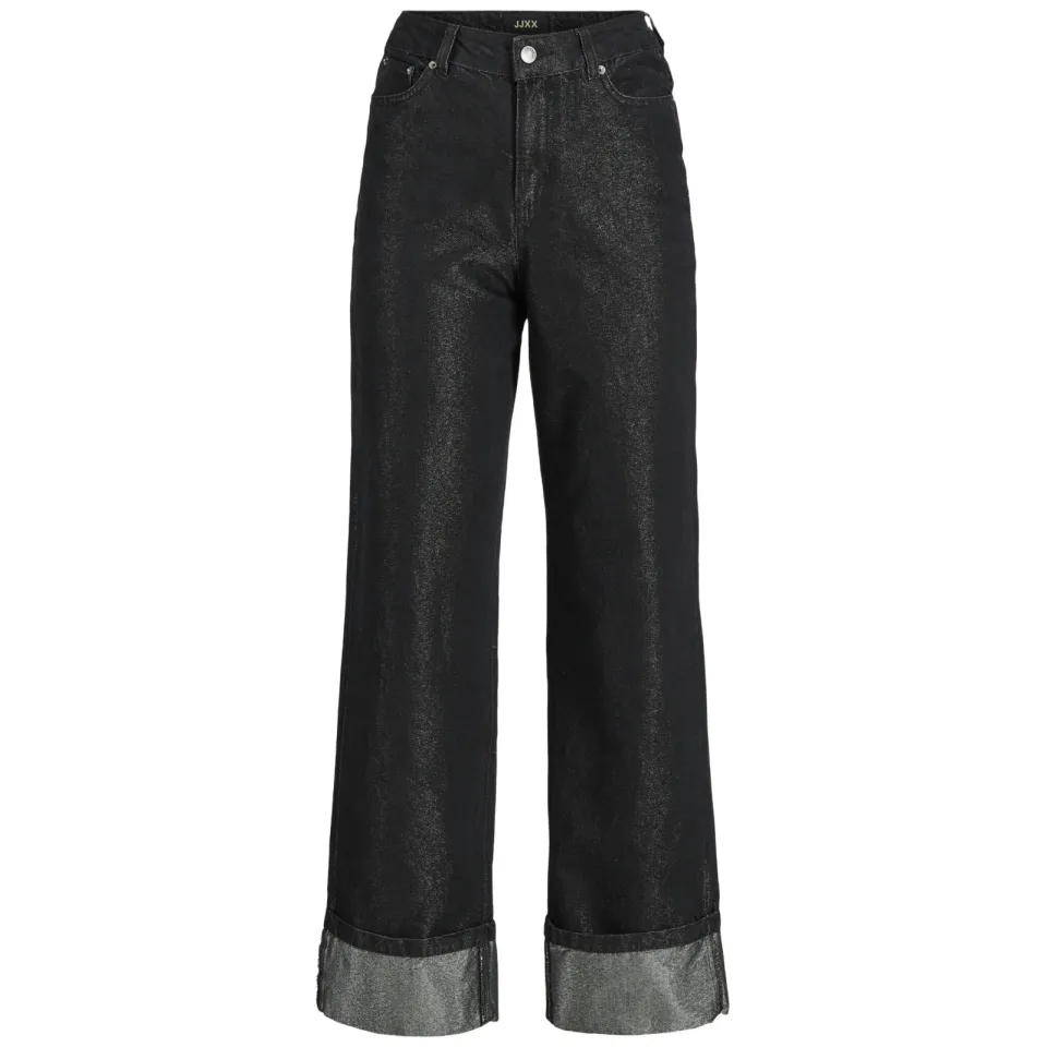 JJXX GIRL JXTOKYO wide leg jeans met glitters - zwart, foto 2
