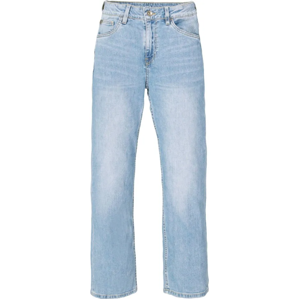 Garcia straight leg jeans high waist light blue denim, foto 3