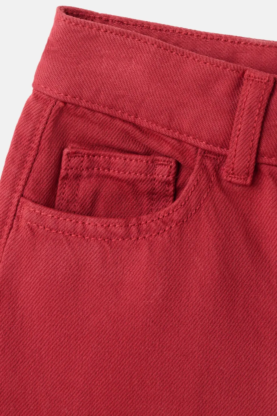 Mango Kids wide leg jeans - rood, foto 6