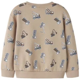NAME IT MINI rechtvallende sweater met print - beige All over print, foto 2