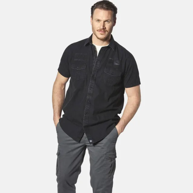 Jan Vanderstorm +FIT Collectie overhemd ALPRI Plus Grijs