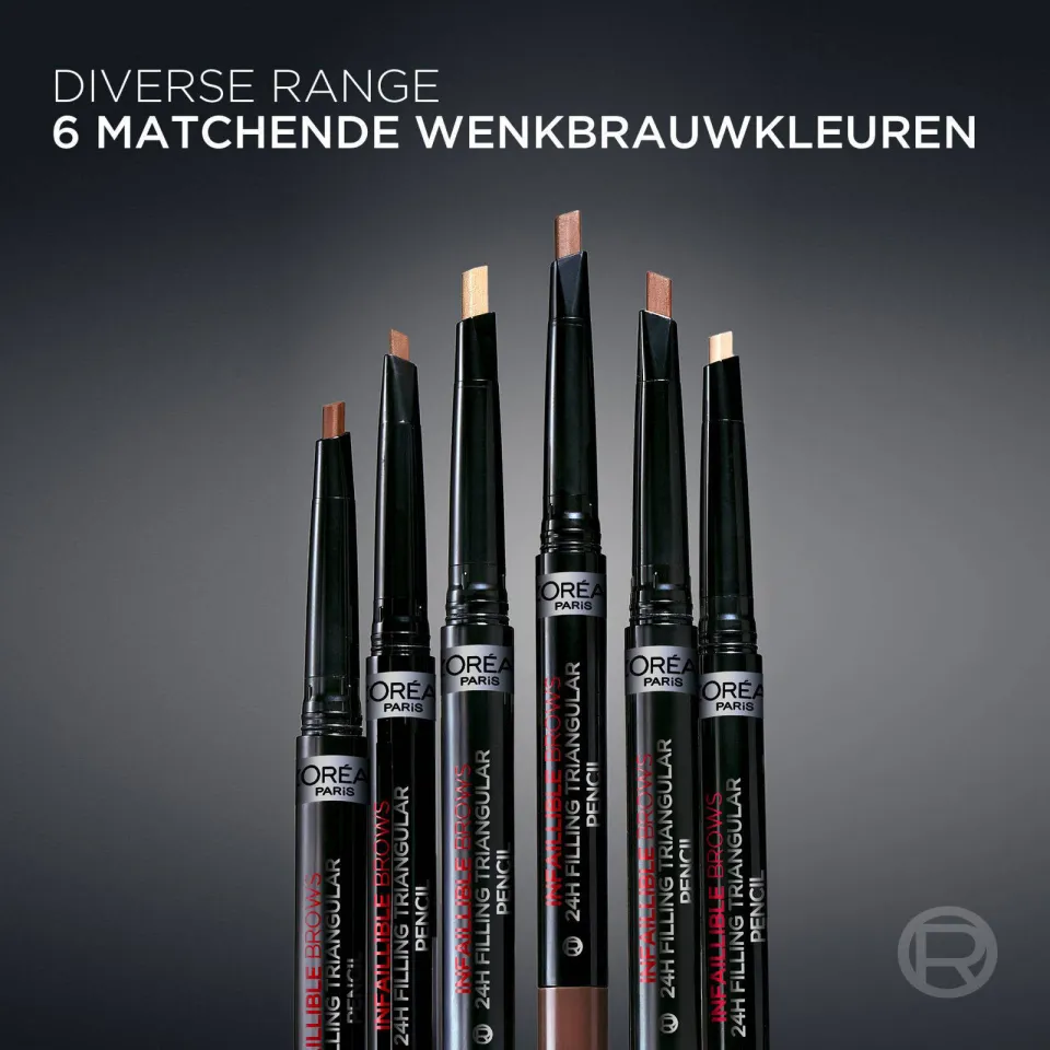 L'oréal Infaillible 24H Filling Triangular wenkbrauwpotlood beige, foto 4