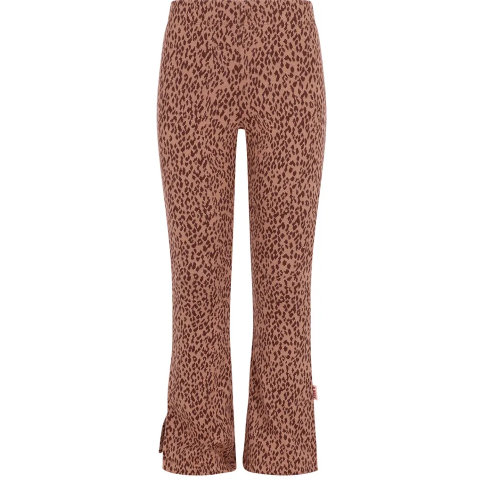 B.Nosy flared broek panterprint bruin, foto 2