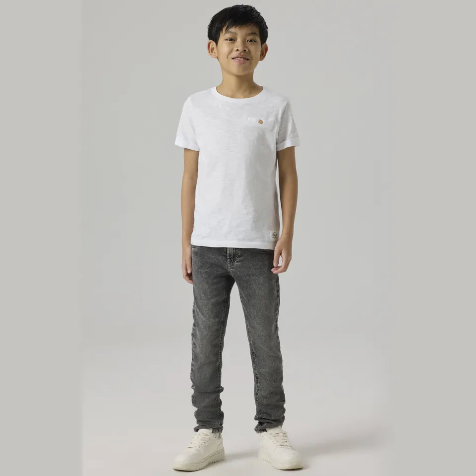 NAME IT KIDS slim fit jeans medium grey denim