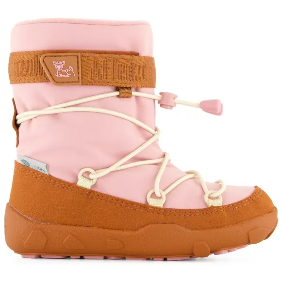 Affenzahn Kid's Snow Boot Vegan Snowy - Winterschoenen, roze/oranje