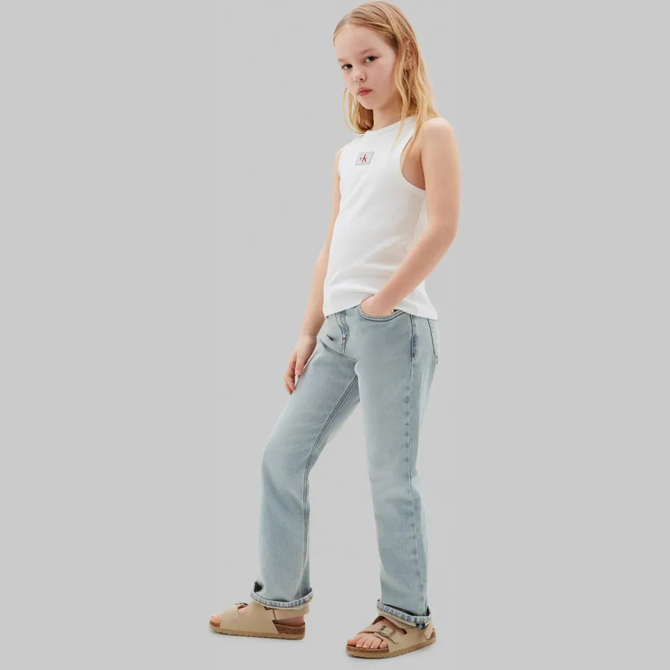 Calvin Klein straight leg jeans - lichtblauw Andrew wash