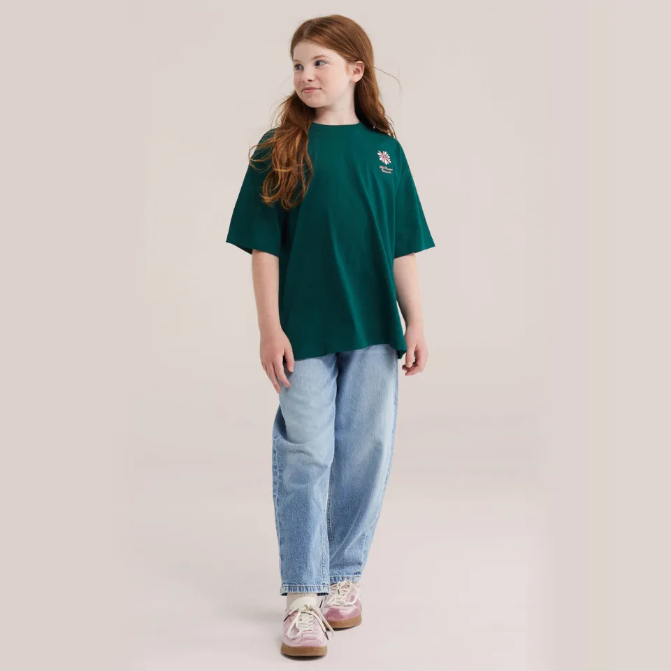 WE Fashion T-shirt met backprint donkergroen