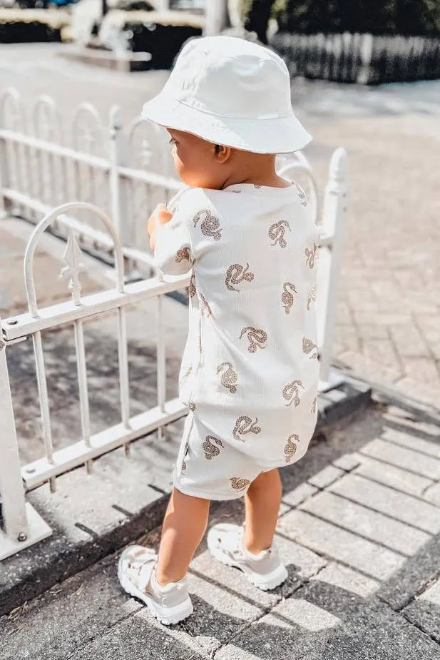 Babystyling joggingshort met print ecru, foto 5