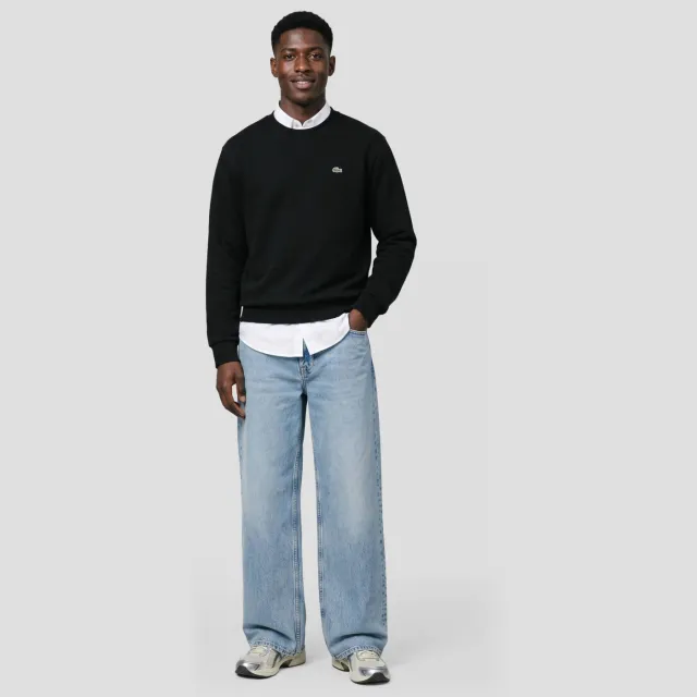 Lacoste regular fit sweater - zwart