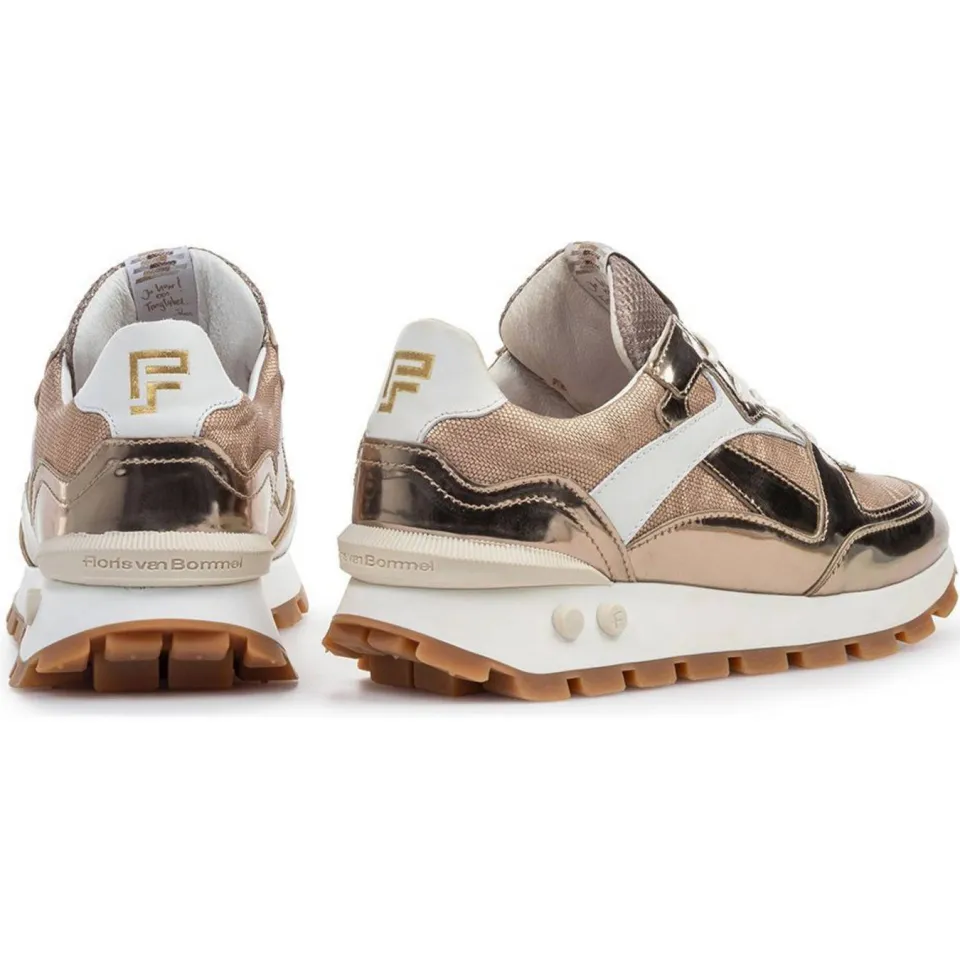 Floris Van Bommel Blokki 07.03 leren sneakers brons, foto 2