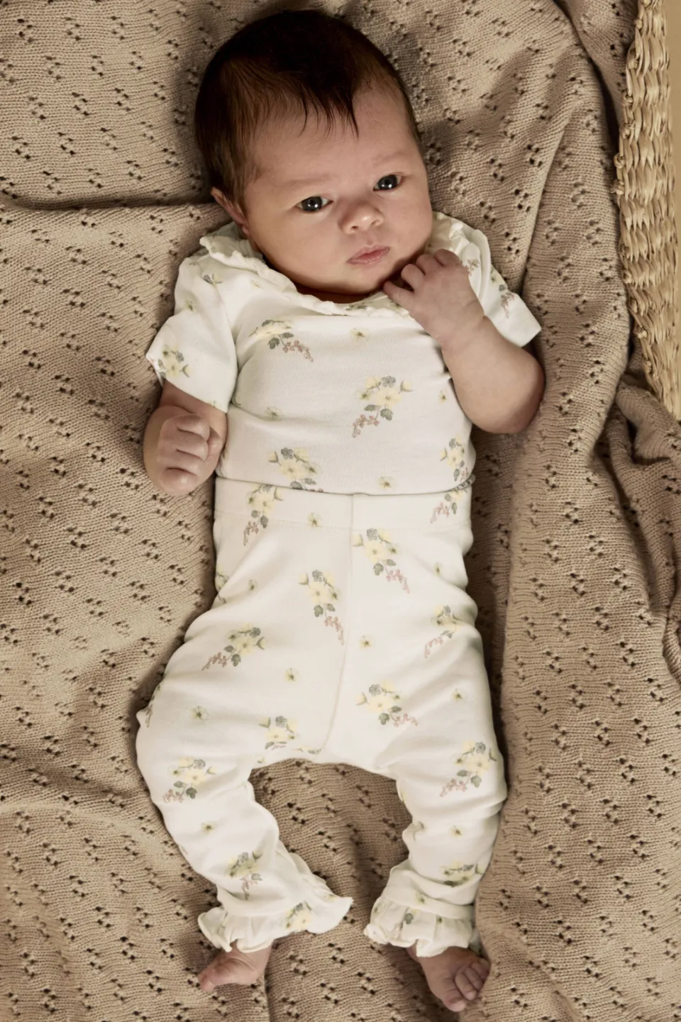 Lil' Atelier BABY slim legging ecru