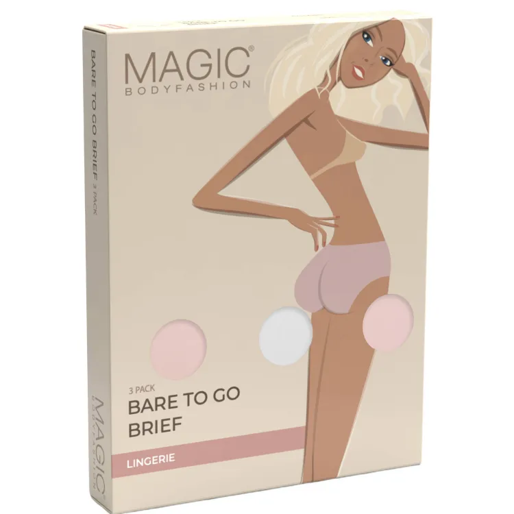 MAGIC Bodyfashion Baretogo slip roze wit Roze/wit