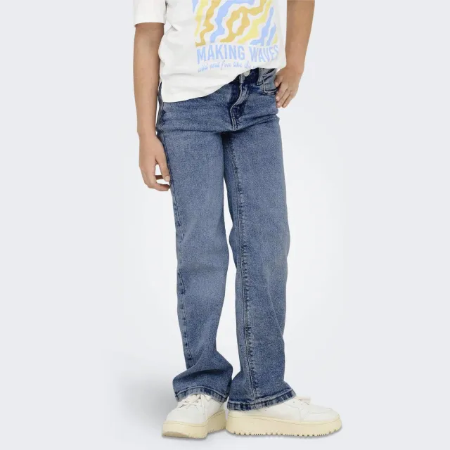 Only KIDS ONLY GIRL wide leg jeans KOGJUICY light blue denim