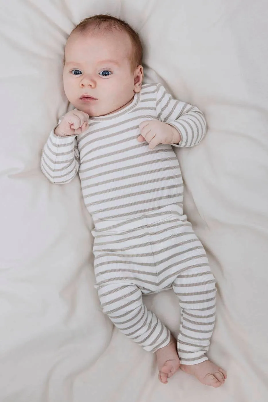 NAME IT BABY gestreepte romper NBNBANI beige/ecru, foto 3