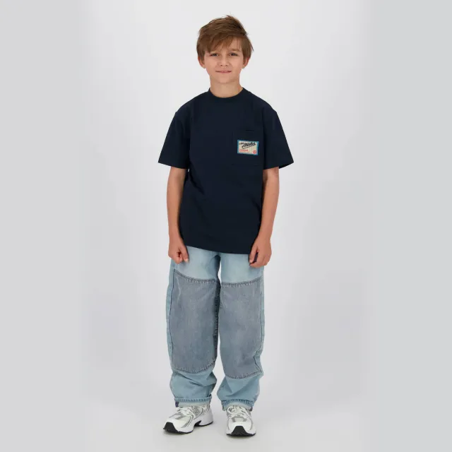 Vingino T-shirt met backprint donkerblauw