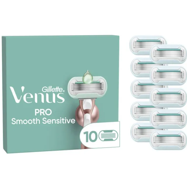 Gillette Venus Deluxe Smooth Sensitive navulmesjes - 10 stuks