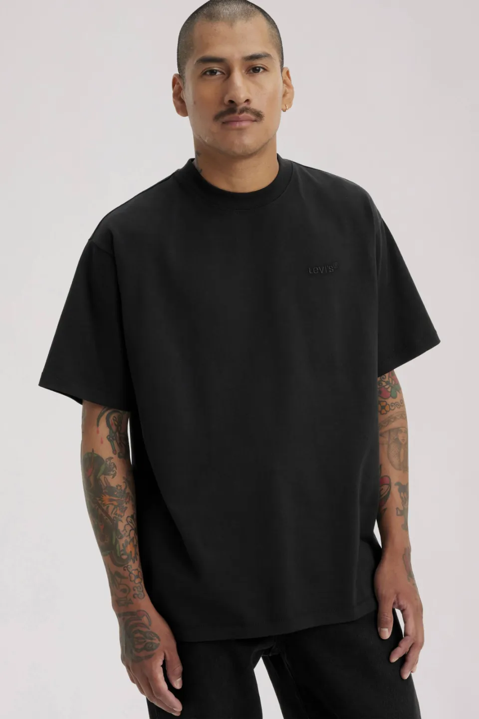 Levi's relaxed T-shirt zwart MINERAL BLACK
