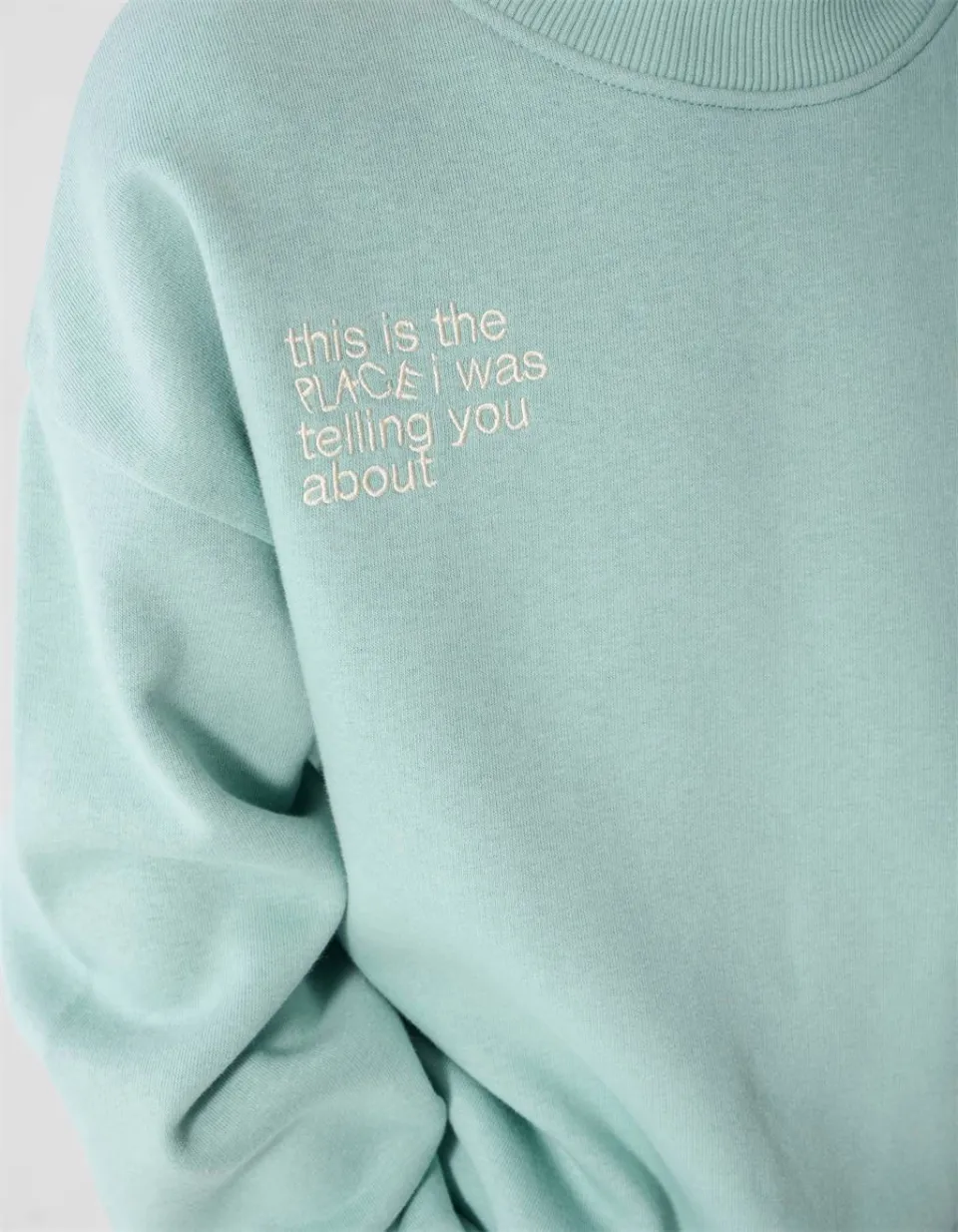 Shoeby sweater met backprint - mintgroen, foto 8