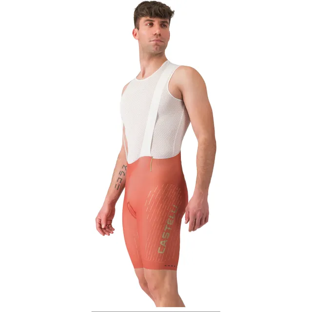 Castelli Free Aero Race S Kit fietsbroek met bretels roze