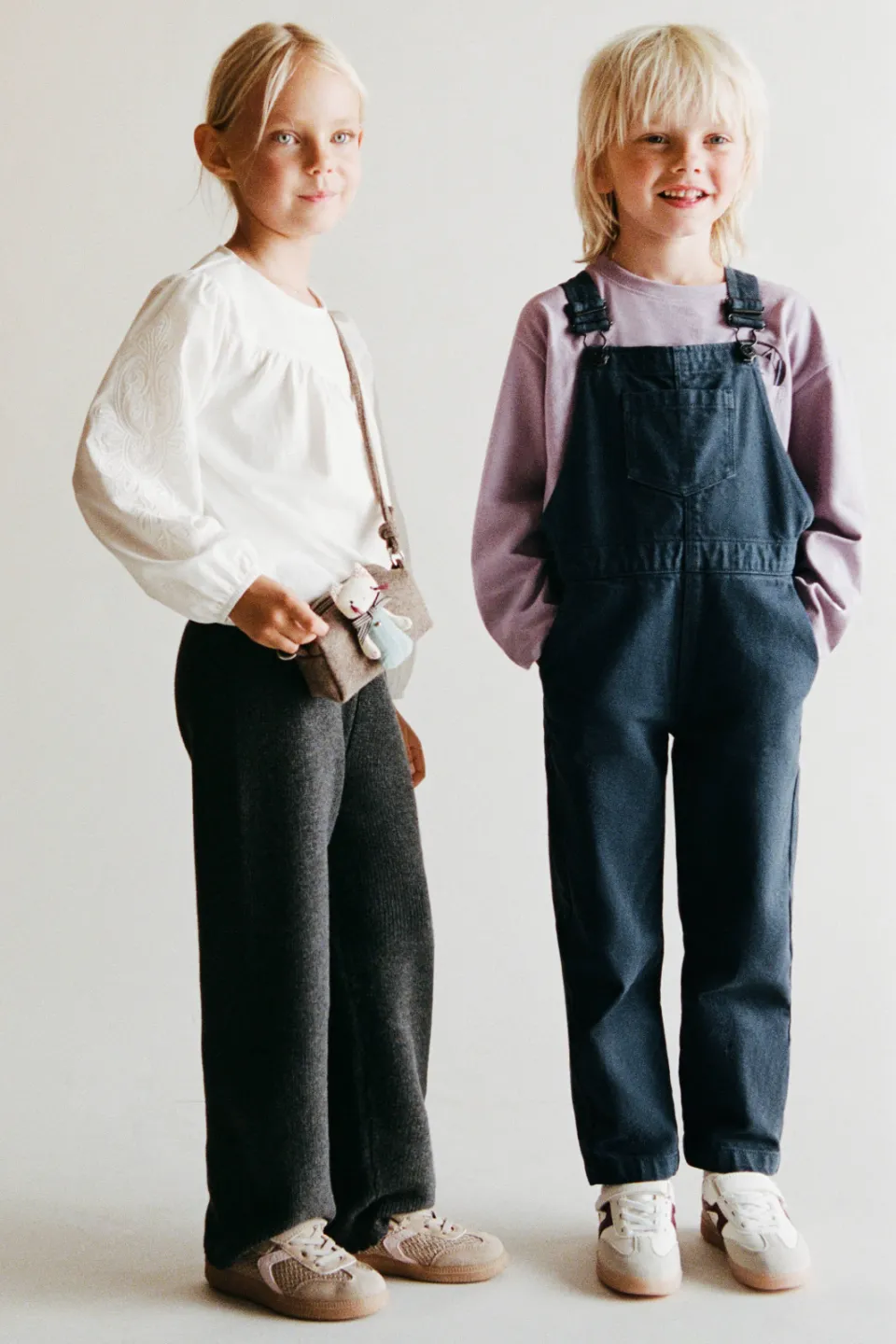 Mango denim tuinbroek donkerblauw, foto 4