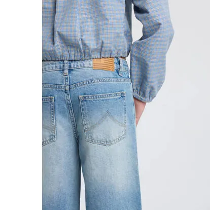 America Today Miami Jr wide leg jeans - light blue denim, foto 5