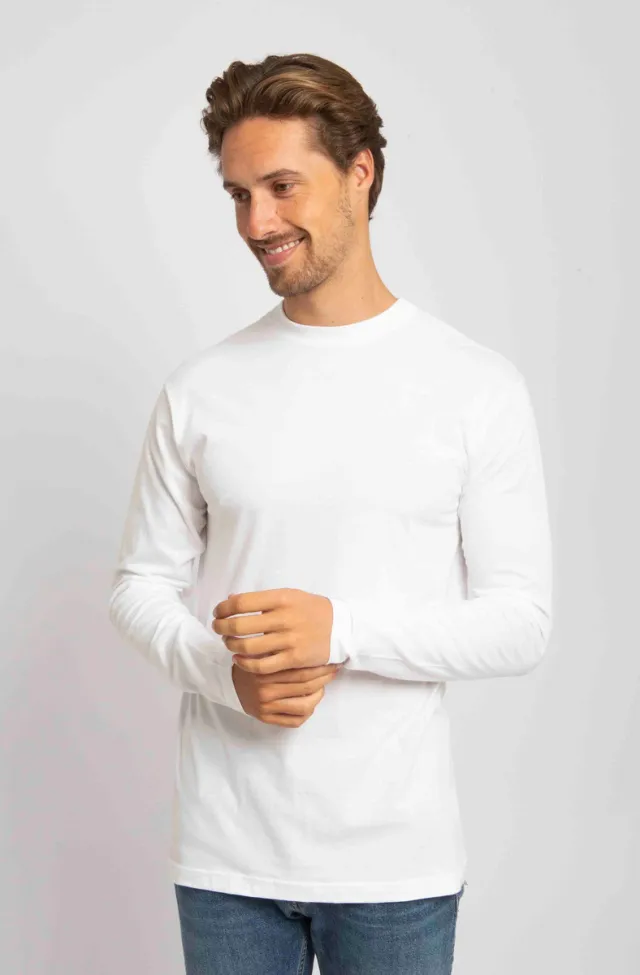 Alan Red T-shirt Alan Red T-Shirt Virginia Wit Longsleeve 2-pack