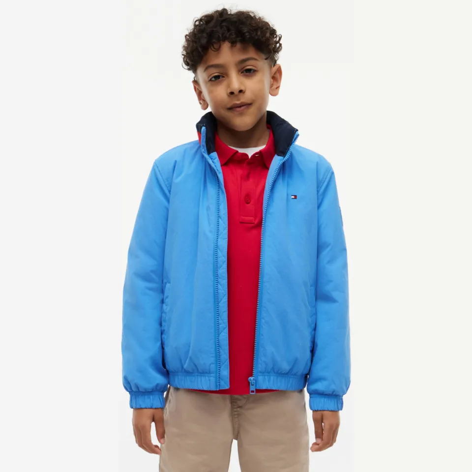 Tommy Hilfiger gewatteerde winterjas blauw, foto 3